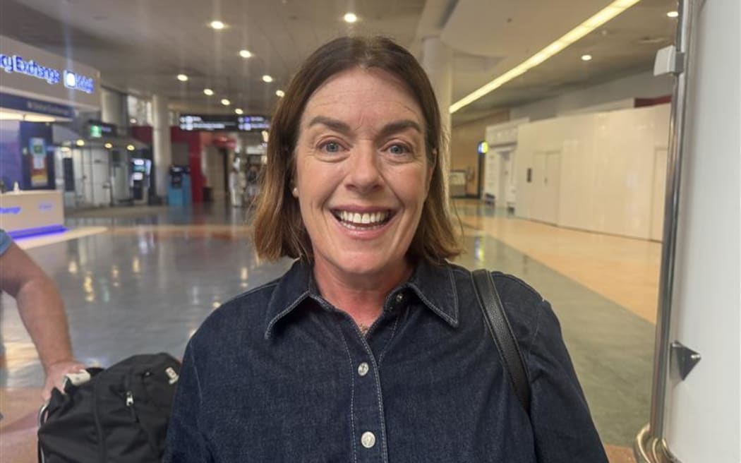 Louise Kyle, who came from Scotland, burst into tears upon being reunited with her husband.