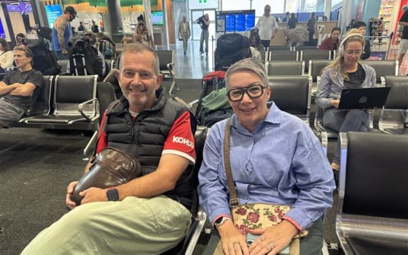 Michelle Frankham (right) and husband Mark Frankham.