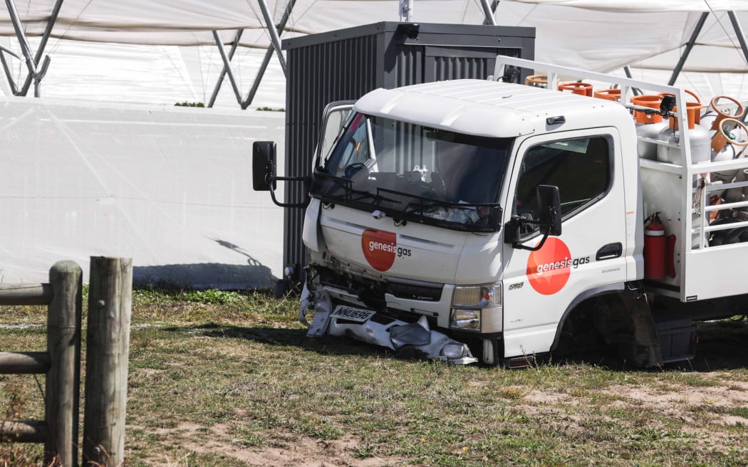 A Genesis Energy LPG delivery vehicle was involved in the crash.