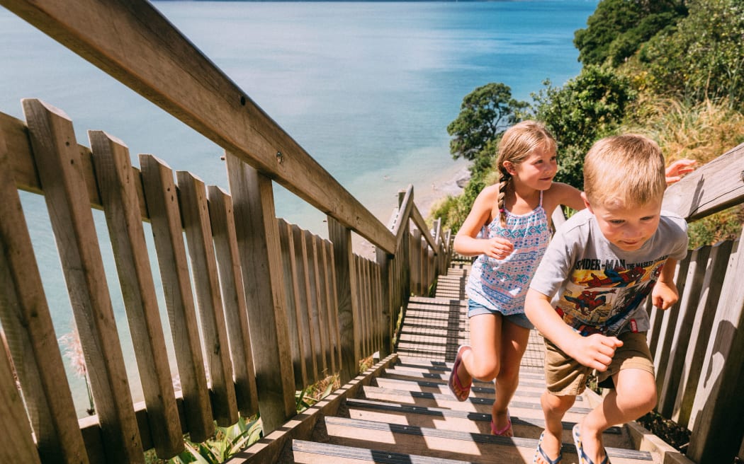 The stairs at Kennedy Park in Castor Bay have been closed to the public since 2023.  Supplied