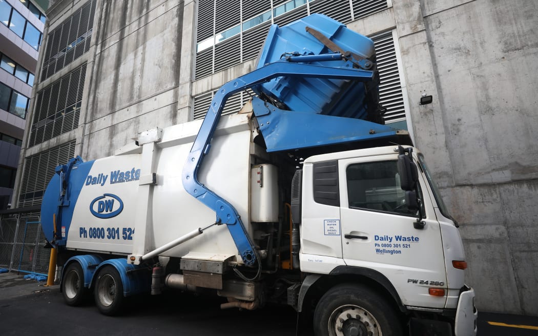 A person has been seriously injured after getting trapped between a rubbish truck and what RNZ understands to be a skip bin in Wellington.