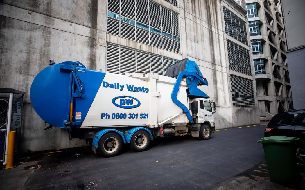 A person has been seriously injured after getting trapped between a rubbish truck and what RNZ understands to be a skip bin in Wellington.