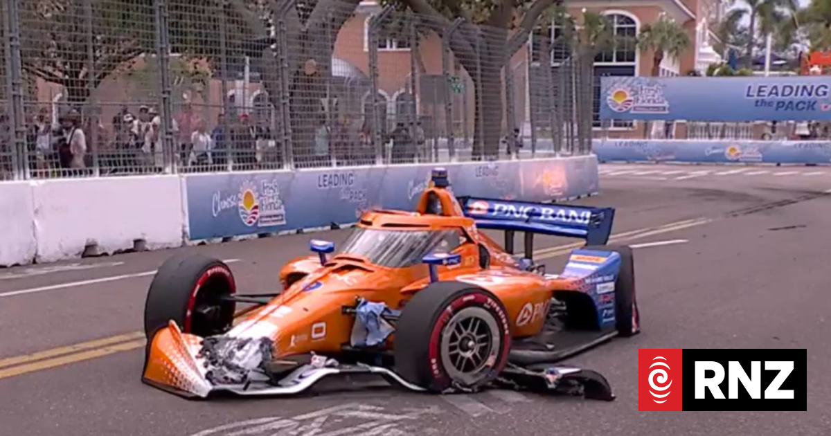 IndyCar: Kiwi Scott Dixon unharmed after crash at St Petersburg Grand Prix practice