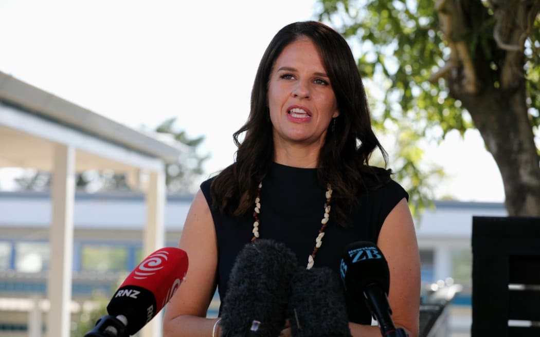 Education Minister Erica Stanford at announcement in Auckland  - more resources for teachers