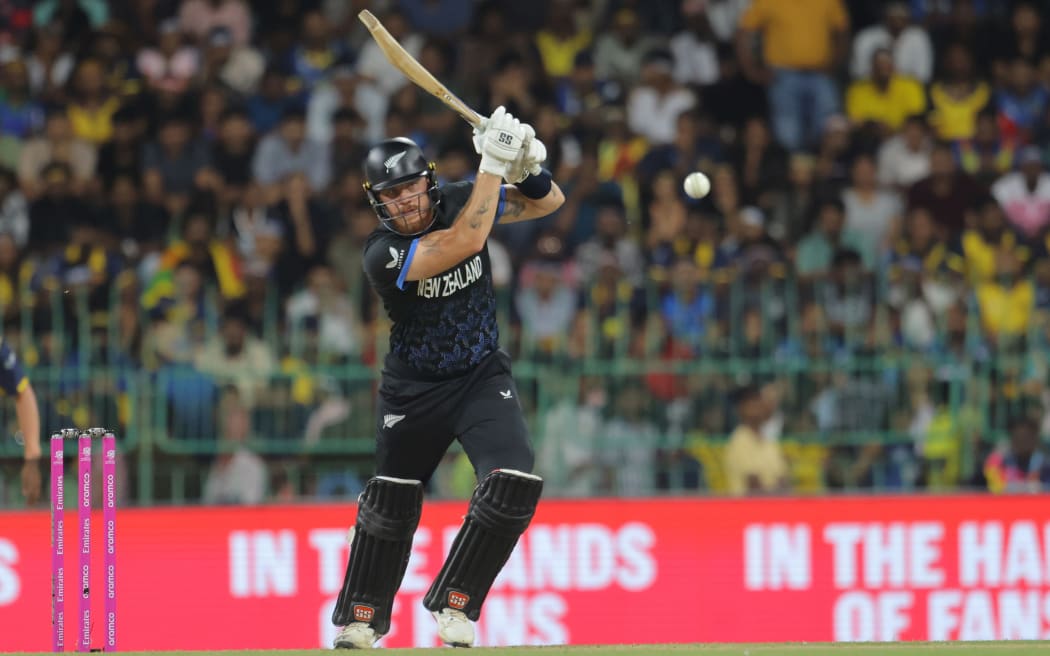 Finn Allen of New Zealand batting at the T20 World Cup, 2026.