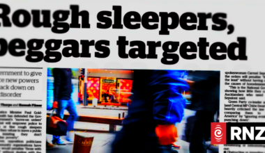 Mediawatch: Govt moves on rough sleeping - by moving it on