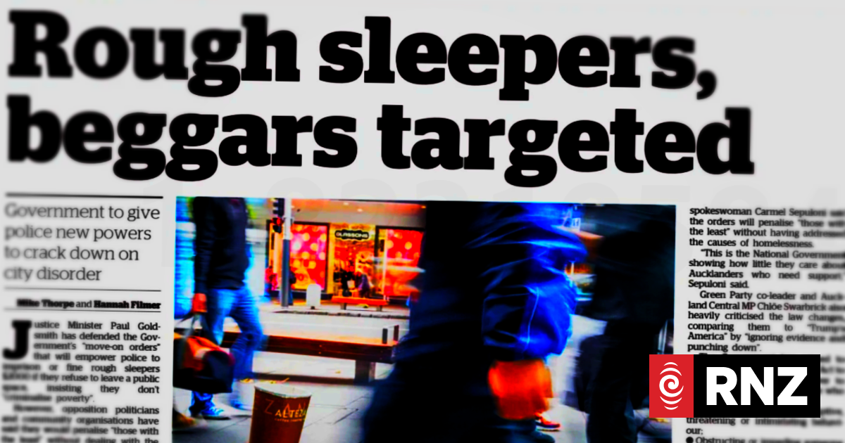 Mediawatch: Govt moves on rough sleeping - by moving it on