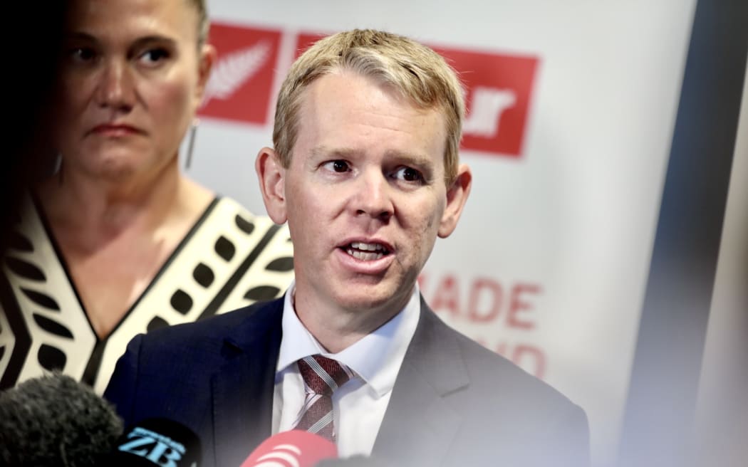 Labour leader Chris Hipkins and deputy Carmel Sepuloni.