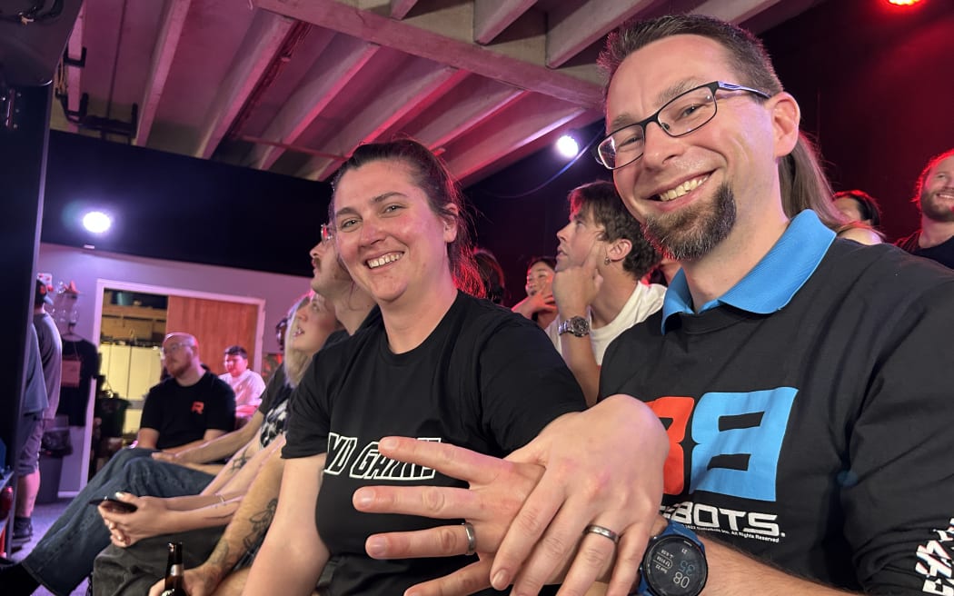 Picture of two people posing for a picture.