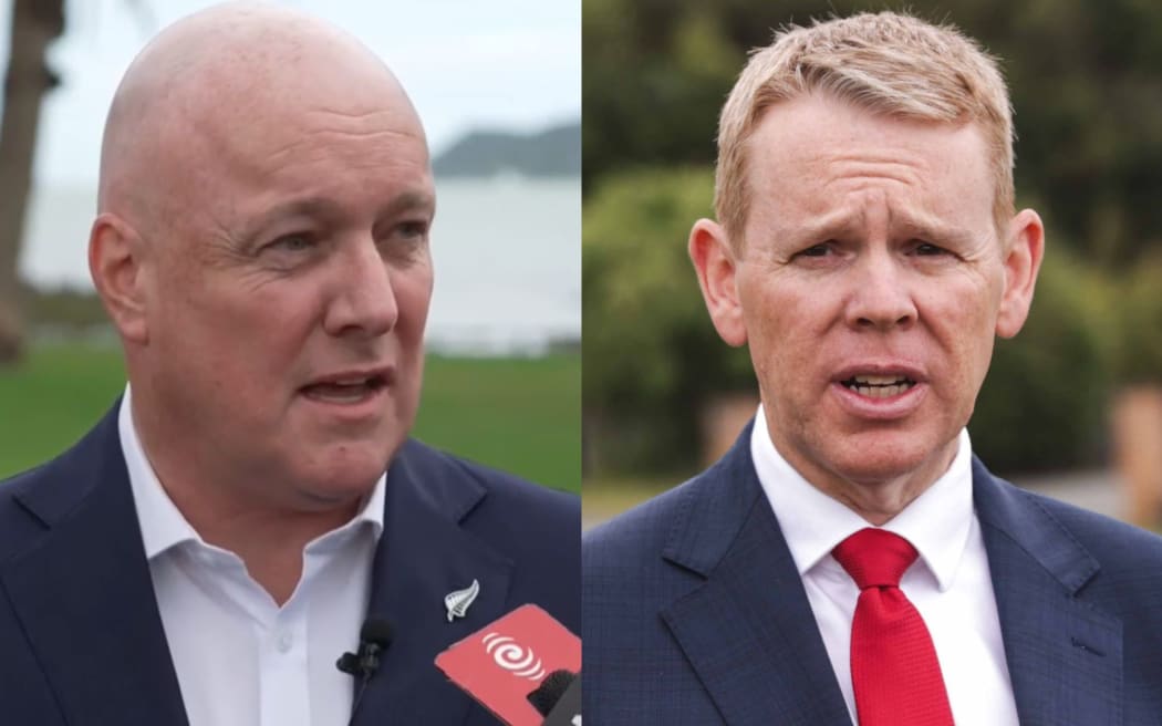 Christopher Luxon and Chris Hipkins.