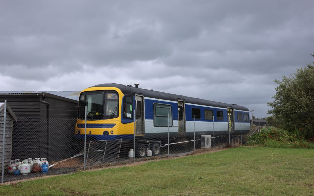 Picture of the exterior of a train home.