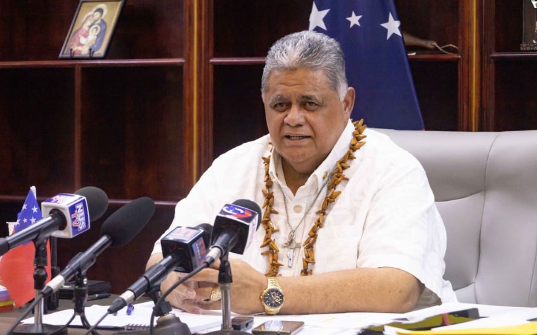 Prime Minister Laaulialemalietoa Leuatea Polataivao Fosi Schmidt justifies why the Samoa Obser has been banned from attending his weekly press conferences. November 2025