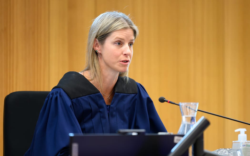 280425 KAI SCHWOERERCoroner Alexandra Cunninghame speaks during the coroner's inquest looking into the oversights before the murder of Juliana Bonilla-Herrera.