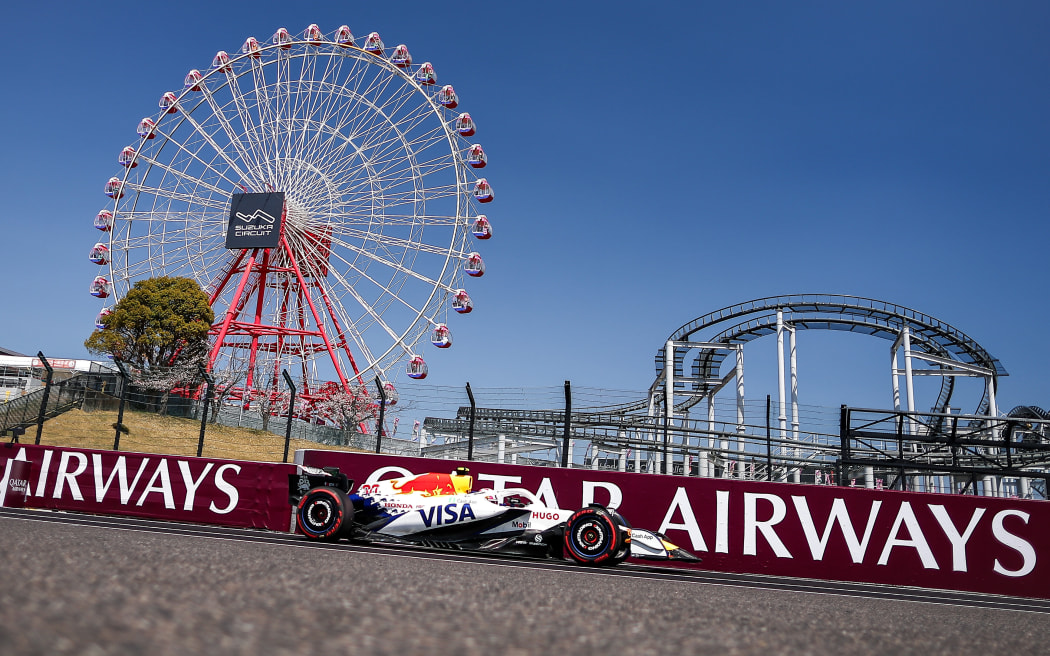 New Zealand Racing Bulls driver Liam Lawson at the 2025 Japanese Grand Prix, Suzuka.