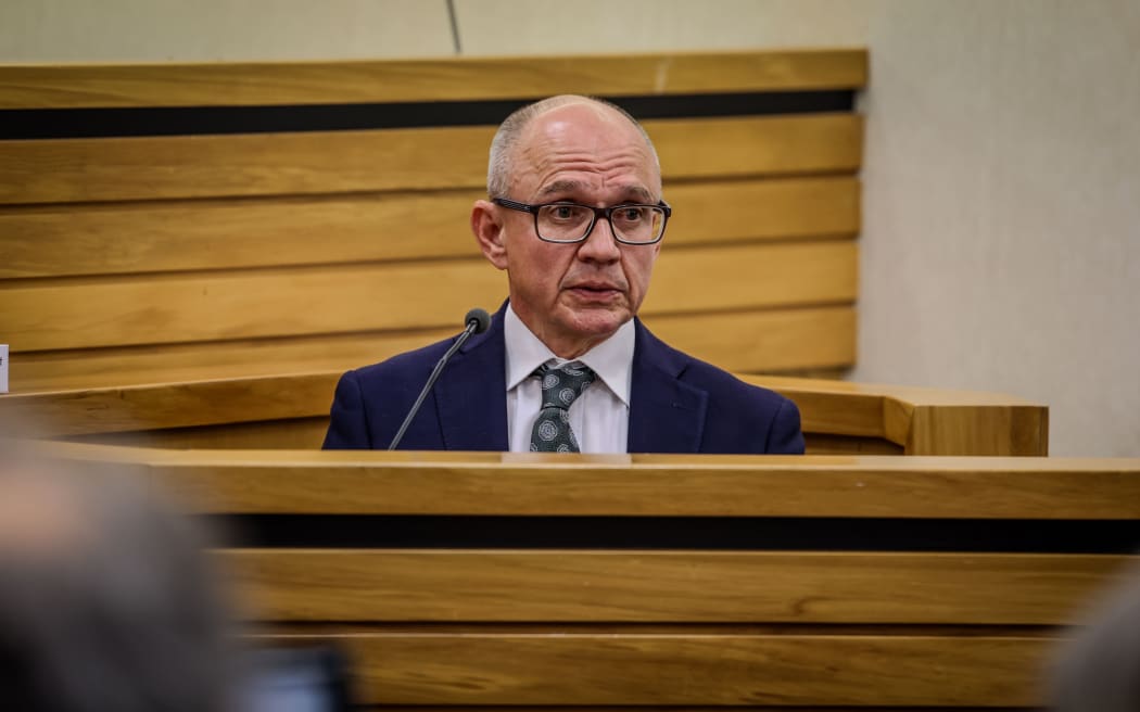 Expert witness Dr Erik Monasterio gives evidence during the coronial inquest for elite cyclist Olivia Podmore. Dr Monasterio is the independent expert witness working on behalf of the coroner.