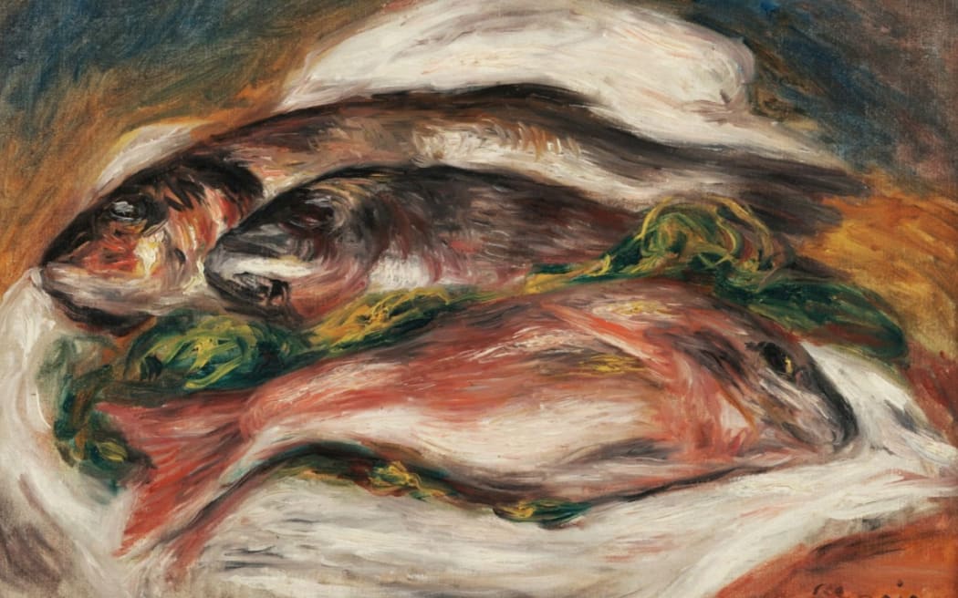 Pierre-Auguste Renoir’s 1917 oil painting 'Les Poissons'.
