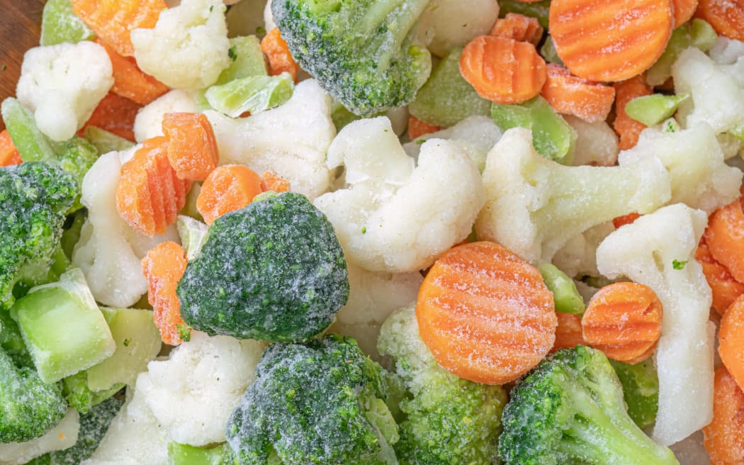 Frozen vegetables generic photo.