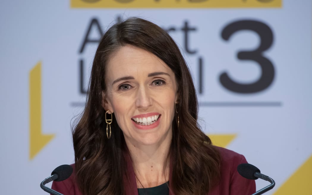 Prime Minister Jacinda Ardern talks to media during a Covid-19 coronavirus briefing on 6 May, 2020.