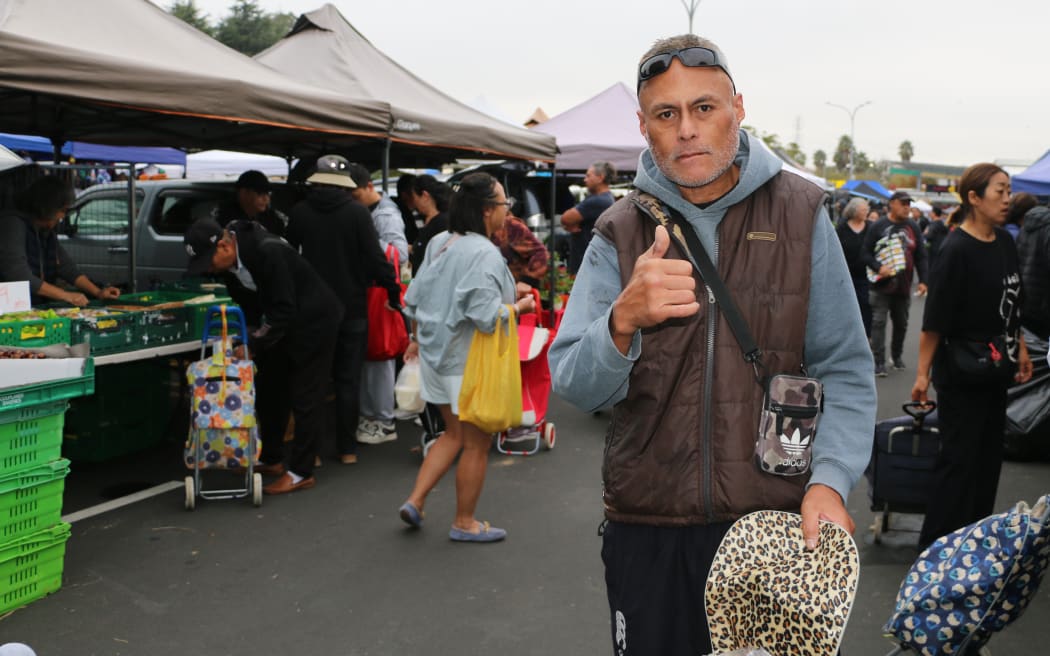South Auckland man George at Otara markets.