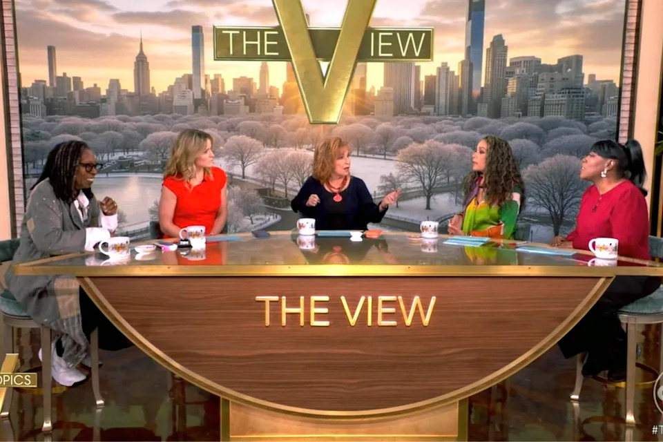 Whoopi Goldberg, Sara Haines, Joy Behar, Sunny Hostin, Sheryl Underwood on 'The View'Credit: ABC