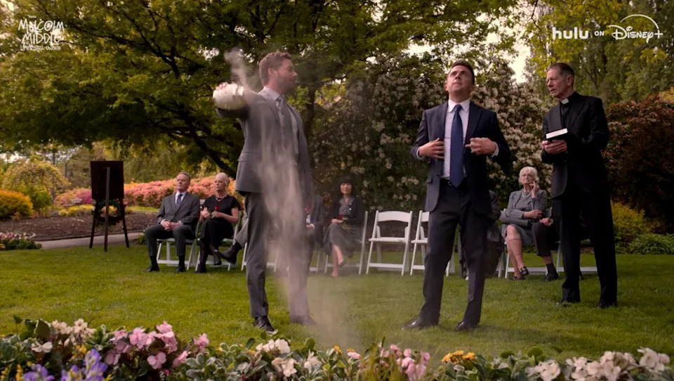 Frankie Muniz and Christopher Masterson in 'Malcolm in the Middle: Life's Still Unfair'Credit: Hulu