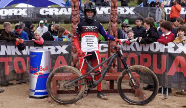 Repeat hometown downhill mountain bike success for Hastings and Pene