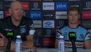 Craig Fitzgibbon disappointed in Sharks’ performance, pointed out two suspect referee decisions, press conference, Panthers defeat Sharks, news