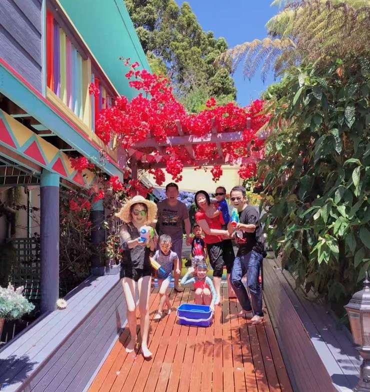 All things bright and beautiful: 221 Woodlands Park Road, in Auckland's Titirangi, heads to auction on April 18. Photo / Supplied