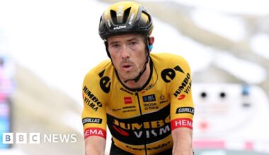 Rohan Dennis: Olympic cyclist who ran over wife under fire over Porsche post - BBC