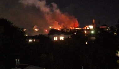 Large fire in Napier Hill house