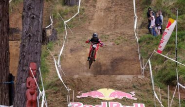 Jenna Hastings and Tuhoto-Ariki Pene defend national downhill titles in Rotorua
