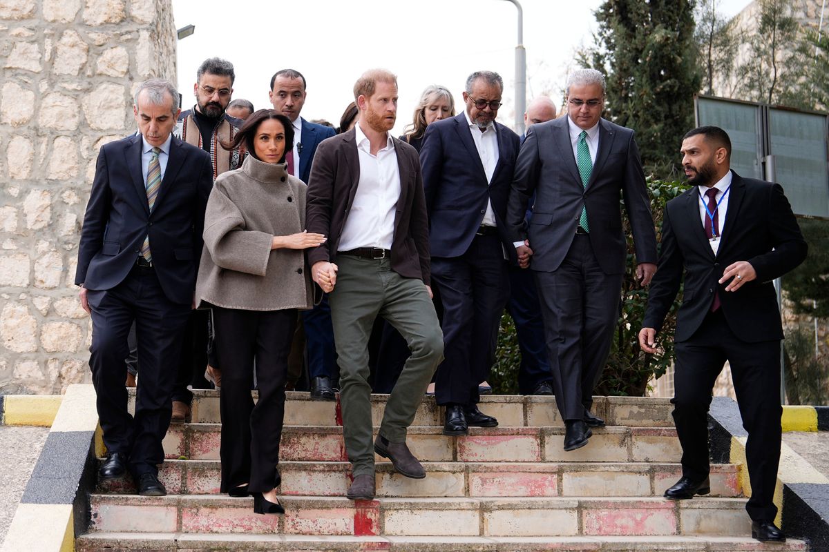 The couple arrive at the centre earlier today