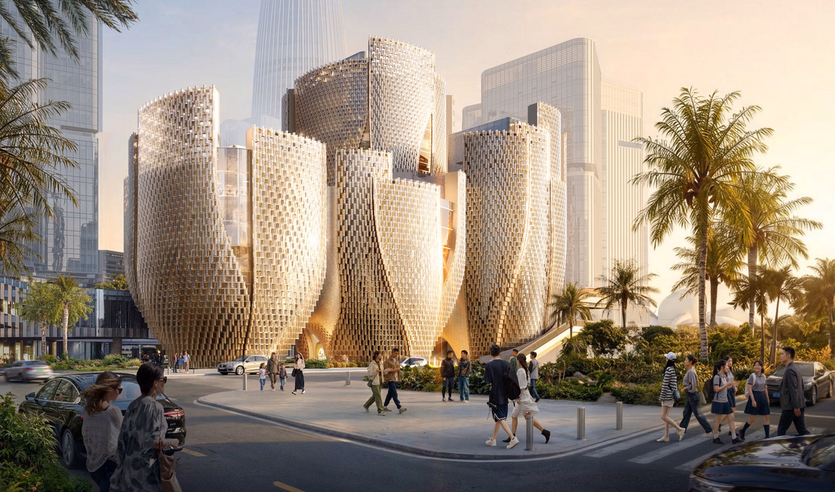 Büro Ole Scheeren wraps Shenzhen art museum in glass tubes | News