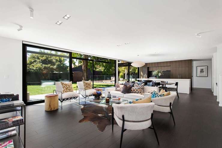 Richie and Gemma McCaw's home at 24A Jacksons Road, in the upmarket Christchurch suburb of Fendalton, is heading to auction on March 19. Photo / Supplied