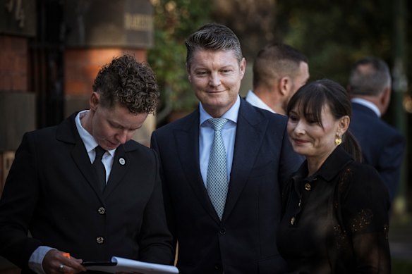 Deputy Premier Ben Carrol arrives at Raheen ahead of Kylie Minogue’s headline act. 