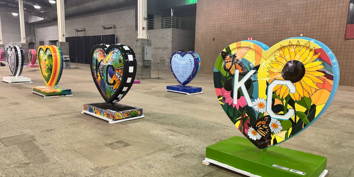 Parade of Hearts sculptures to be on full display at one location in April event