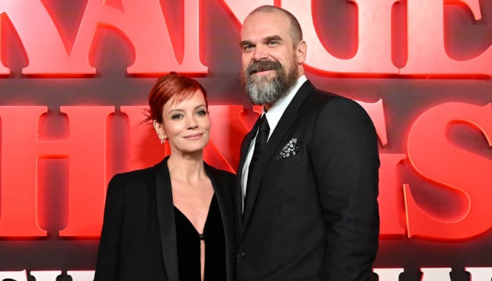 David Harbours rumoured girlfriend breaks silence after Lily Allens pal escorted her out of party