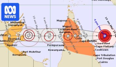 Severe Tropical Cyclone Narelle to cross Qld coast as category five system