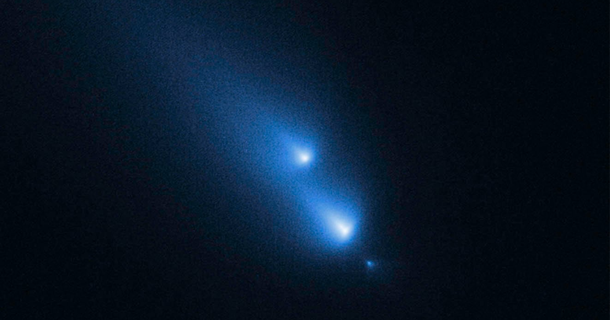 Hubble Space Telescope captures rare comet breaking apart | National