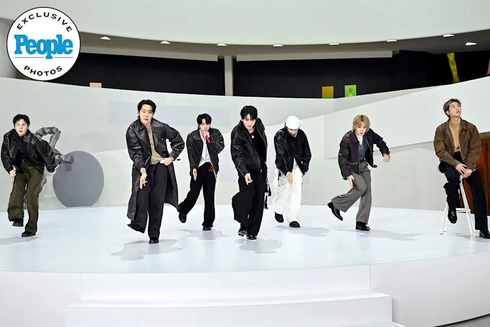 BTS performing on the March 26 episode of 'The Tonight Show Starring Jimmy Fallon'Credit: Todd Owyoung/NBC