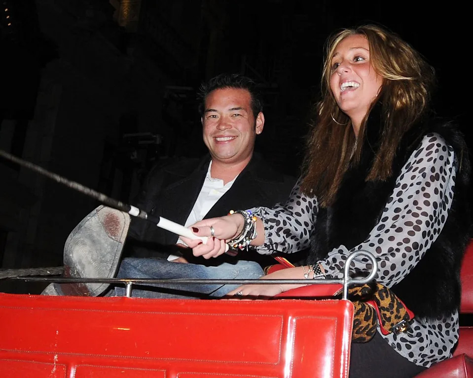 Jon Gosselin and Hailey Glassman in New York City on Oct. 17, 2009.Credit: Arnaldo Magnani/Getty