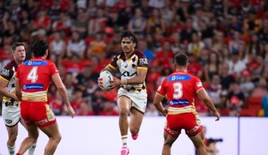 Brendan Piakura, Ben Talty, Brisbane Broncos, NRL season 2026, Round 4, Broncos v Dolphins, Battle for Brisbane