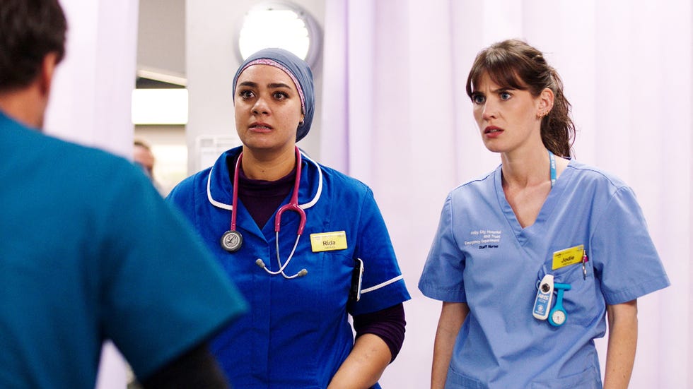 Rida Amaan, Jodie Whyte, Casualty Episode 10 rida amaan, jodie whyte, casualty episode 10