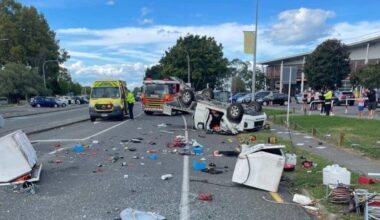 Hawke’s Bay: Person seriously injured after ute flips in two-vehicle crash