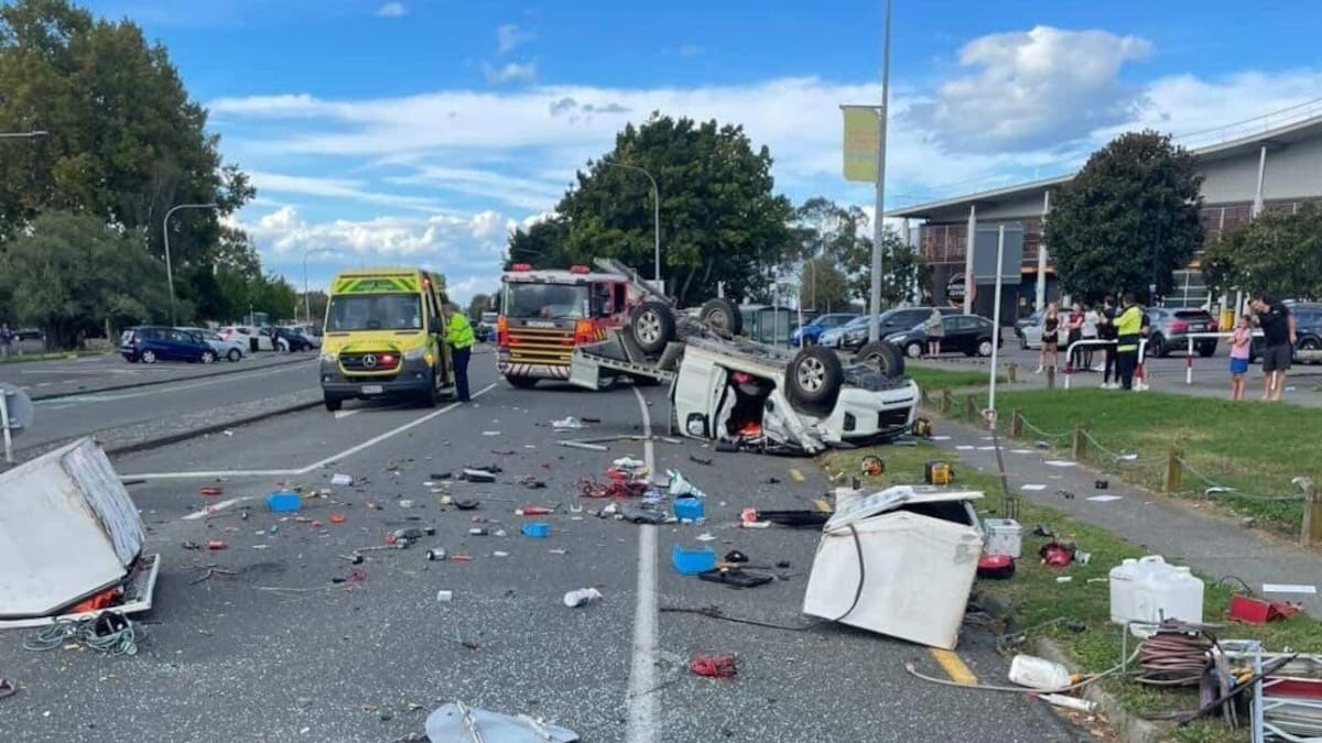 Hawke’s Bay: Person seriously injured after ute flips in two-vehicle crash