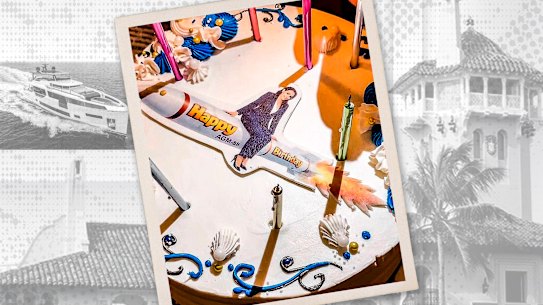 Rita Panahi’s birthday bash came with an unusual cake.