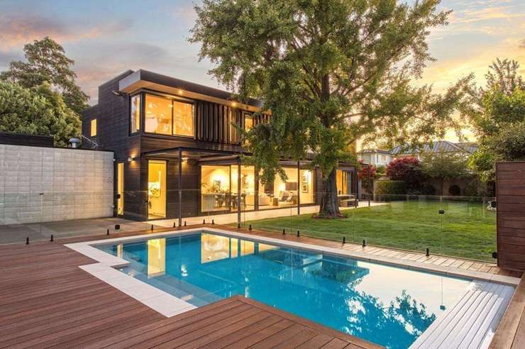 Richie and Gemma McCaw's home at 24A Jacksons Road, in the upmarket Christchurch suburb of Fendalton, is heading to auction on March 19. Photo / Supplied