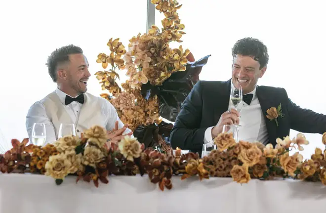 MAFS Australia's Chris and Sam hit it off on their wedding day