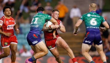 Morgan Knowles, The Dolphins, Round 1, NRL season 2026, Dolphins v Rabbitohs, England Rugby League