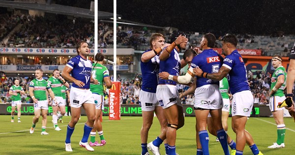 NRL 2026, Canberra Raiders, Canterbury Bulldogs, live blog, round 3, match highlights, injuries, late mail, coaches media conferences